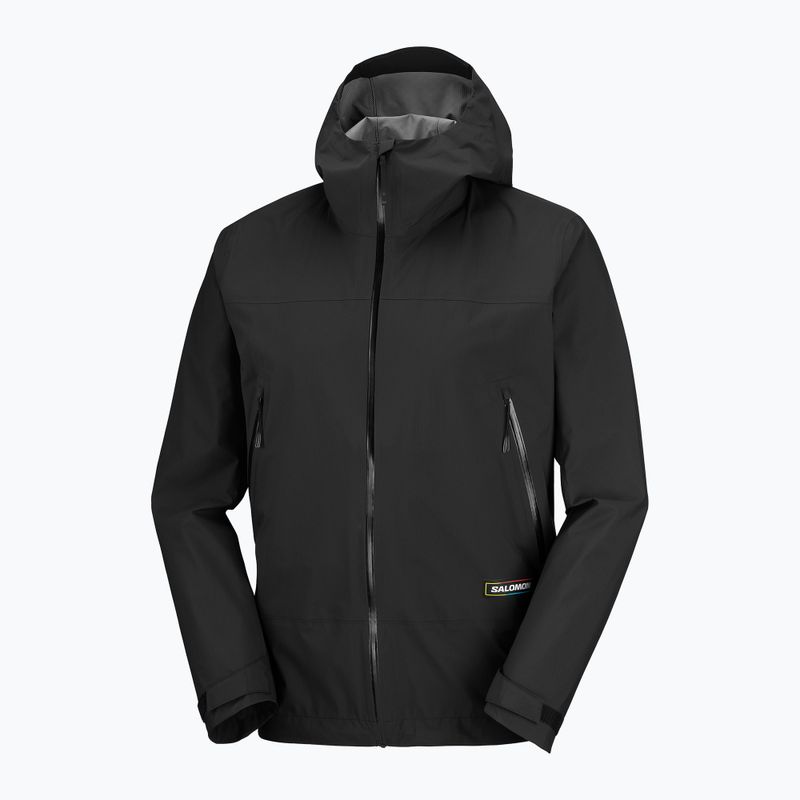 Pánska nepremokavá bunda Salomon Outquest 2.5L deep black 8