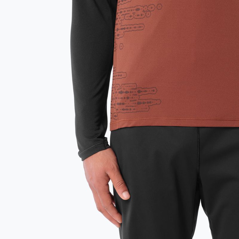 Pánske bežecké tričko Salomon Sense Aero GFX Tee SS burnt umber/coffee bean 3