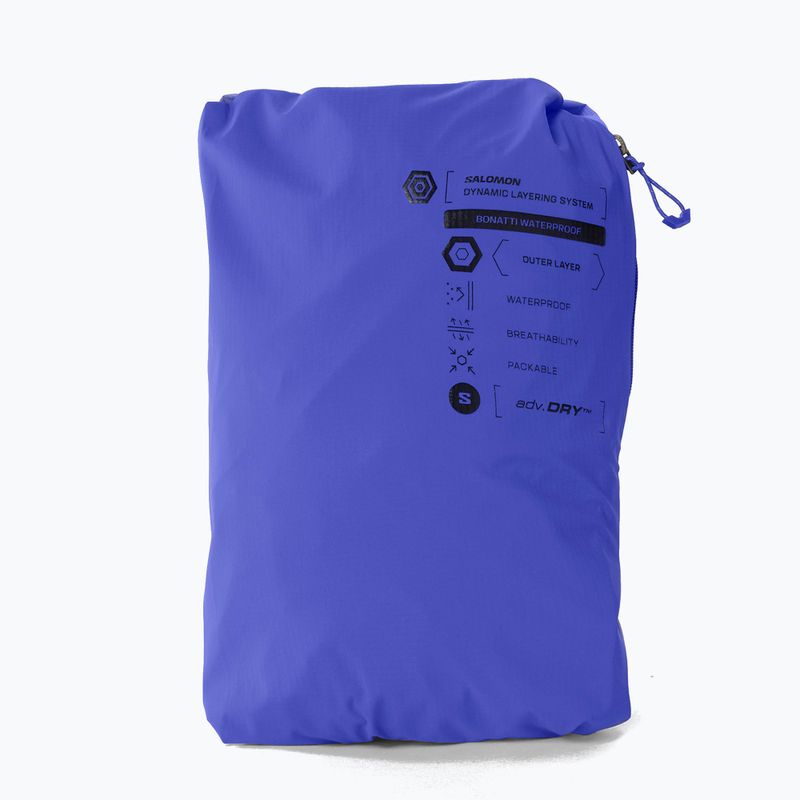 Pánska bežecká bunda Salomon Bonatti Waterproof clematis blue 9