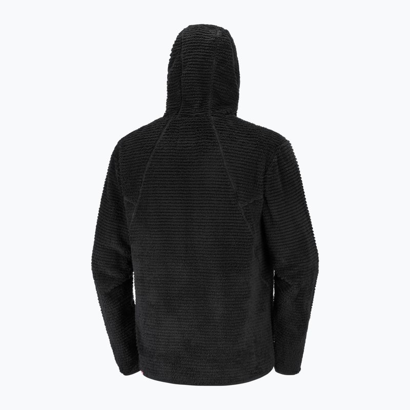 Pánska fleecová mikina Salomon Thernova Fleece Hoodie deep black 7