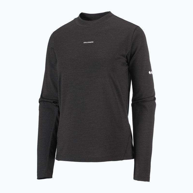 Dámske bežecké tričko longsleeve Salomon Sense Merino Tee LS deep black 5