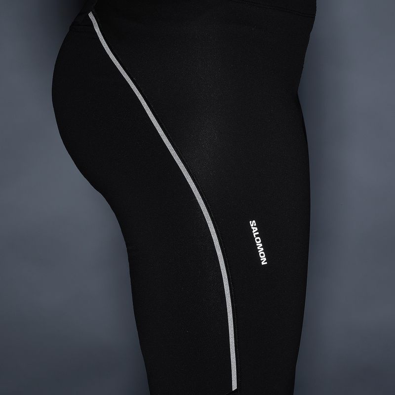 Dámske bežecké legíny Salomon Sense Softshell Tights deep black 6