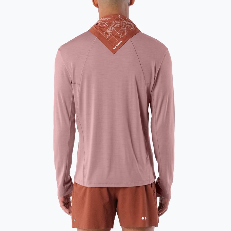 Pánske bežecké tričko longsleeve Salomon Sense Merino Tee LS antler 3