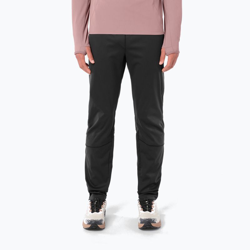 Pánske bežecké nohavice Salomon Sense Softshell Pants deep black