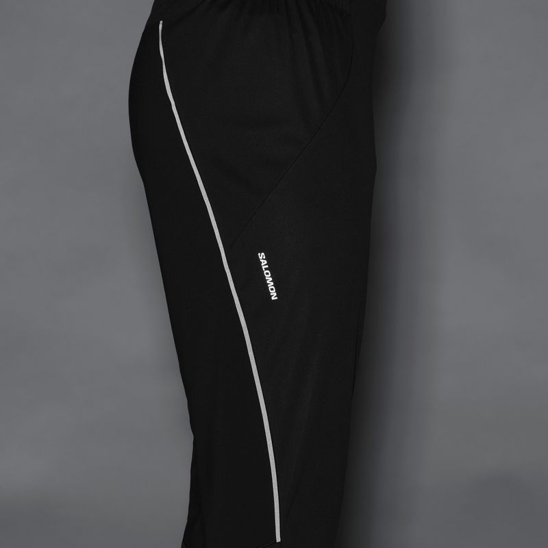 Pánske bežecké nohavice Salomon Sense Softshell Pants deep black 6