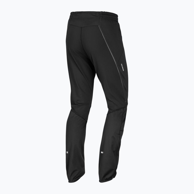 Pánske bežecké nohavice Salomon Sense Softshell Pants deep black 9