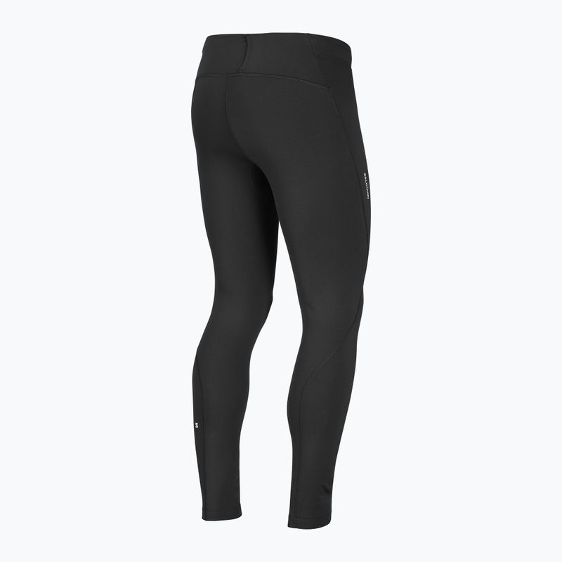 Pánske bežecké legíny Salomon Shakeout Core Warm Tights deep black 9