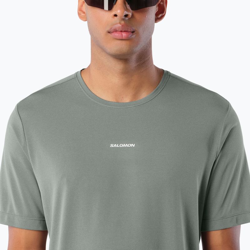 Pánske bežecké tričko Salomon Shakeout Core SS Tee castor gray 3