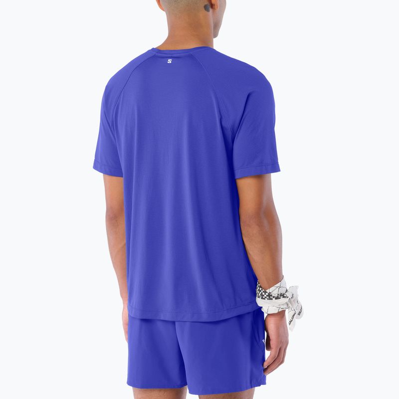 Pánske bežecké tričko Salomon Shakeout Core SS Tee clematis blue 2