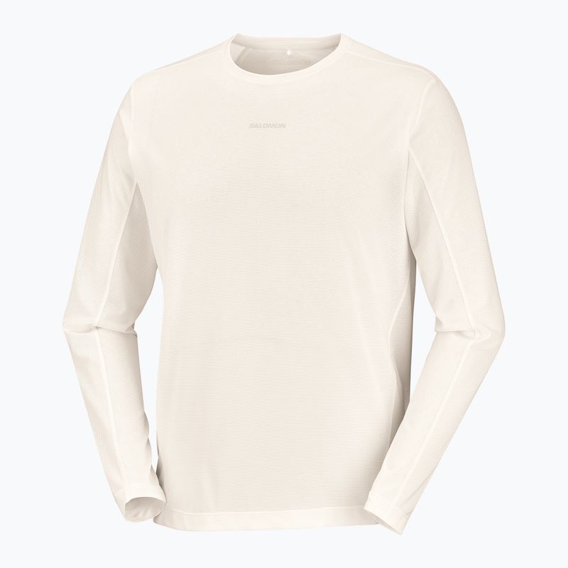 Pánske bežecké tričko longsleeve Salomon Shakeout Core Tee GFX LS whisper white/pink frosting 5