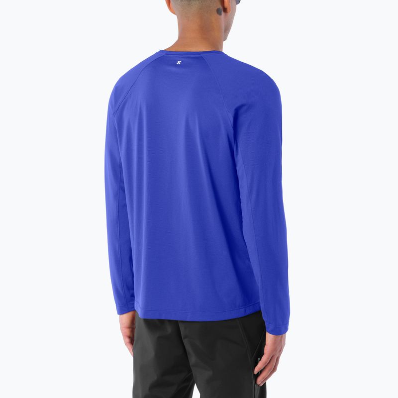 Pánske bežecké tričko longsleeve Salomon Shakeout Core LS Tee clematis blue 2