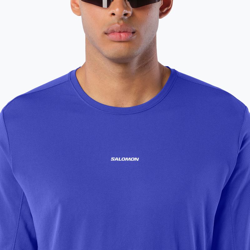 Pánske bežecké tričko longsleeve Salomon Shakeout Core LS Tee clematis blue 3