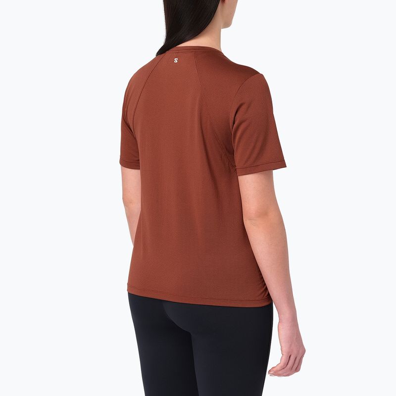 Dámske bežecké tričko Salomon Shakeout Core SS Tee burnt umber 2