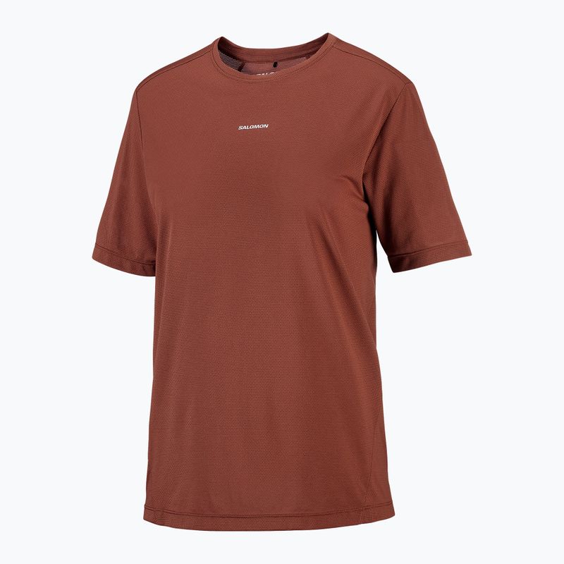 Dámske bežecké tričko Salomon Shakeout Core SS Tee burnt umber 4