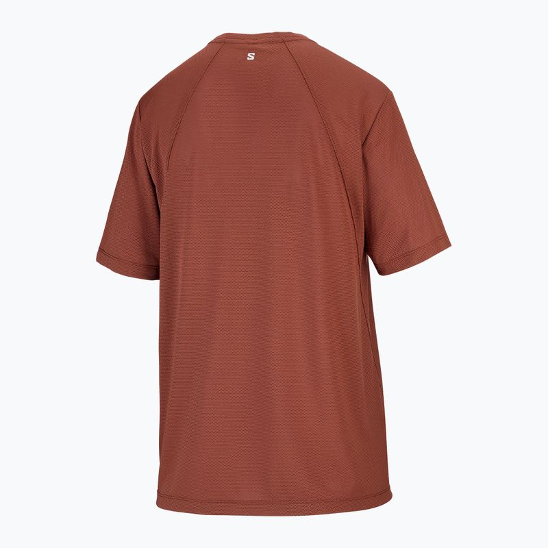 Dámske bežecké tričko Salomon Shakeout Core SS Tee burnt umber 5