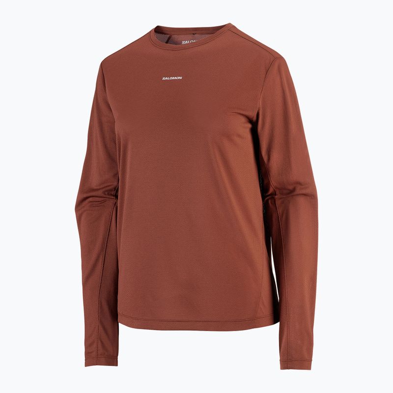 Dámske bežecké tričko longsleeve Salomon Shakeout Core LS Tee burnt umber 4