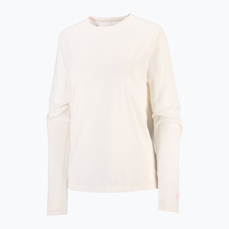 Dámske bežecké tričko longsleeve Salomon Shakeout Core Tee GFX LS whisper white/pink frosting 5
