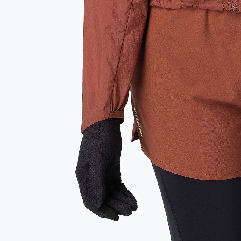 Dámska bežecká bunda Salomon Shakeout Fly burnt umber 5