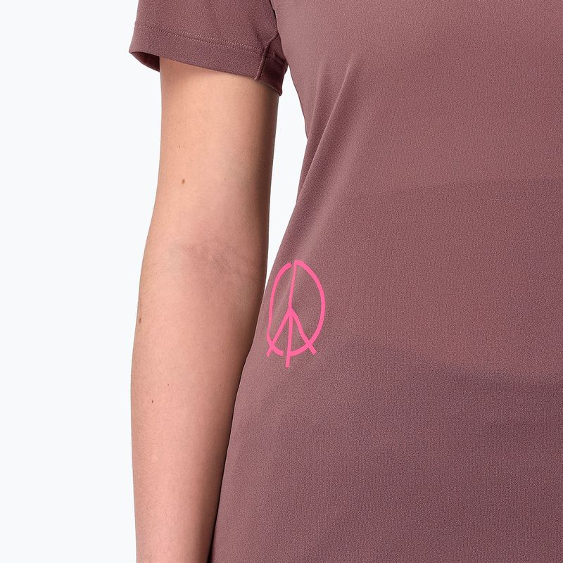 Dámske bežecké tričko Salomon Courtney Tee SS rose taupe 4