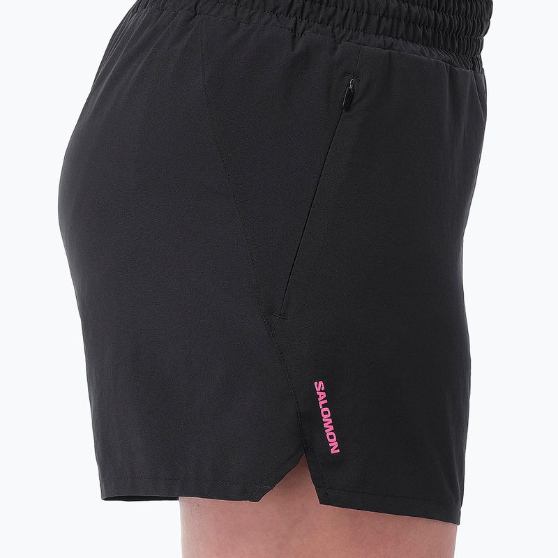 Dámske bežecké šortky Salomon SHKout Courtney 4" deep black 5