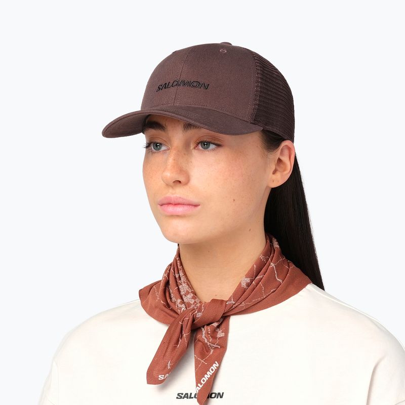 Šiltovka Salomon Logo Trucker coffee bean 4