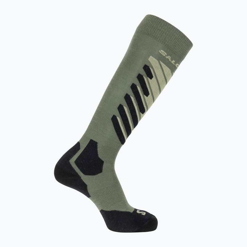 Lyžiarske ponožky Salomon S/Access deep lichen green/lime cream/black