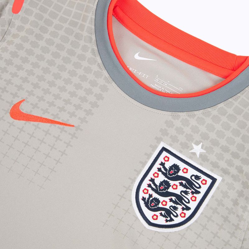 Detský futbalový dres Nike England Pre-Match pewter grey/bright crimson 3