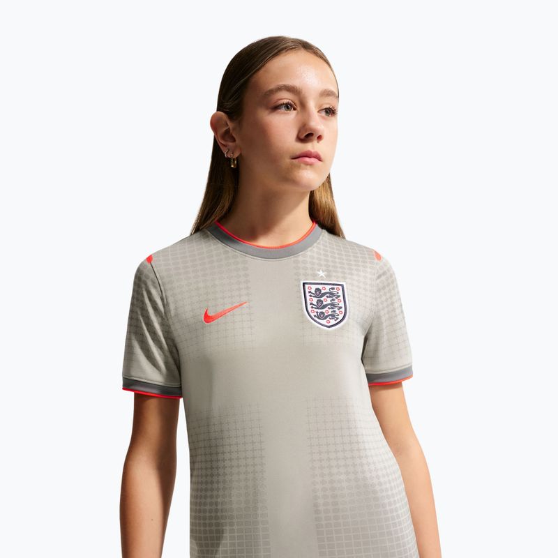 Detský futbalový dres Nike England Pre-Match pewter grey/bright crimson 4