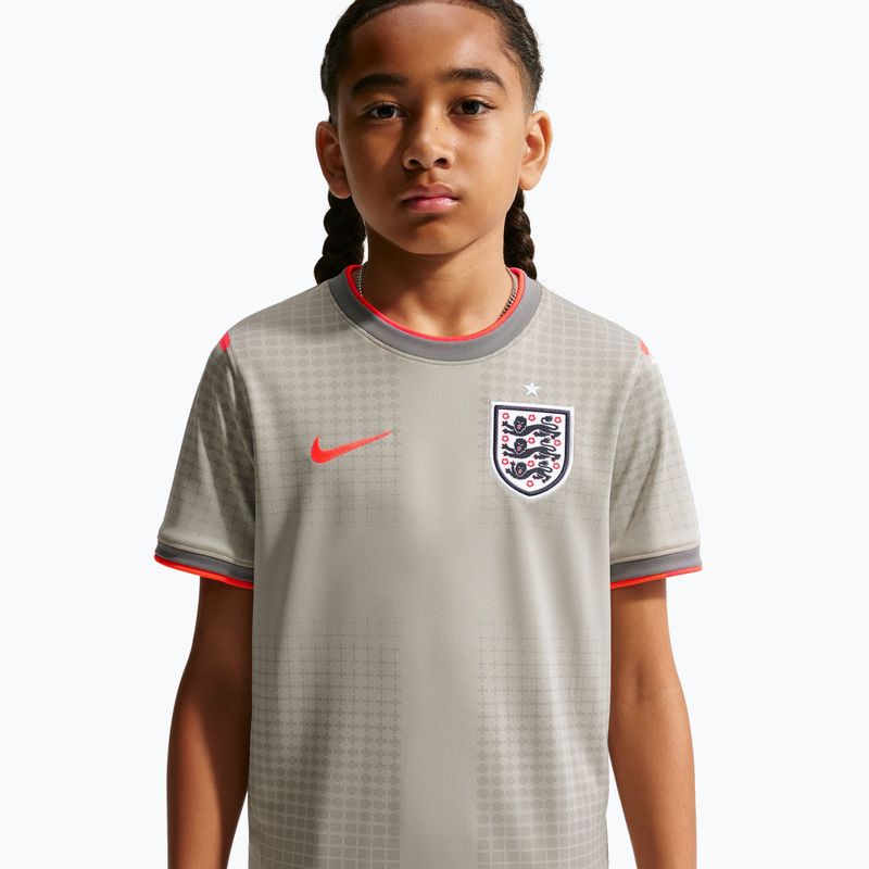 Detský futbalový dres Nike England Pre-Match pewter grey/bright crimson 5