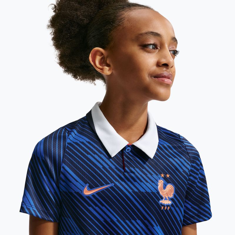 Detský futbalový dres Nike FFF 2026 Stadium Home game royal/metallic copper 10