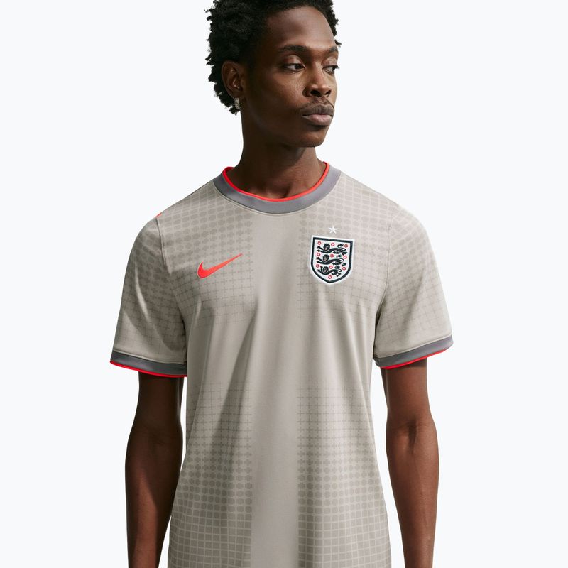 Pánsky futbalový dres Nike England Academy Pro Pre-Match pewter grey/bright crimson 4