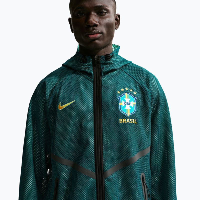 Pánska futbalová bunda Nike Brazil Soccer Anthem geode teal/light mint/midwest gold 4