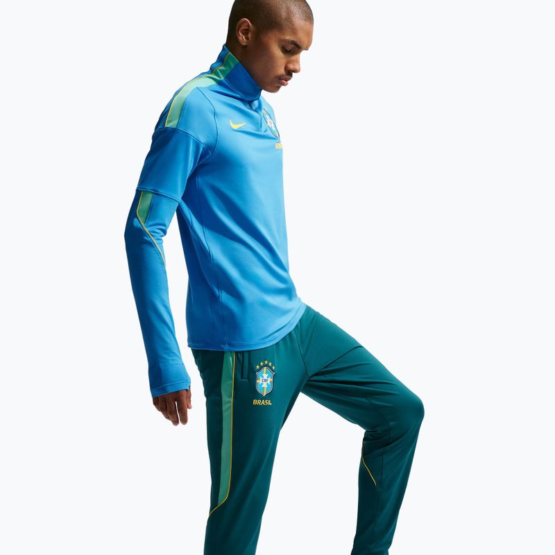 Pánske futbalové nohavice Nike Brazil Strike geode teal/light mint/midwest gold 4