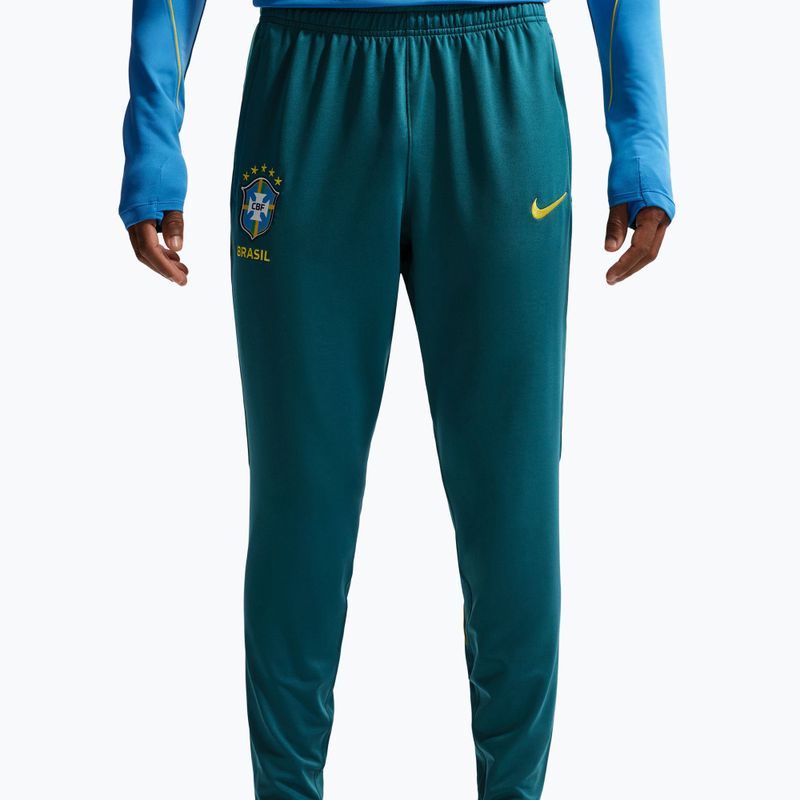 Pánske futbalové nohavice Nike Brazil Strike geode teal/light mint/midwest gold 5