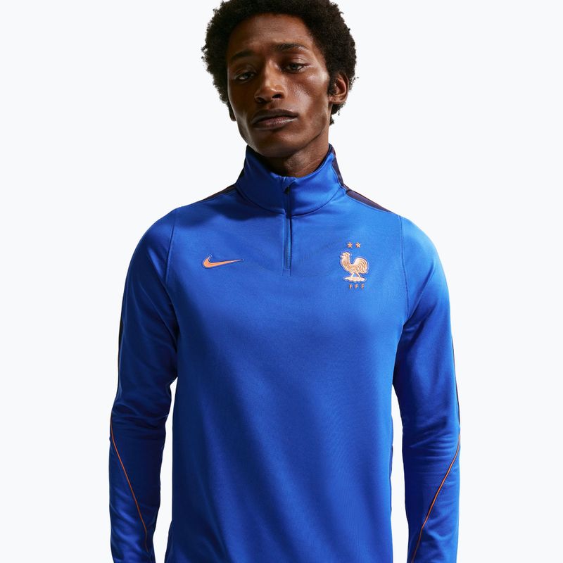Pánska futbalová mikina Nike FFF Strike Dri-Fit Drill Top game royal/metallic copper 4