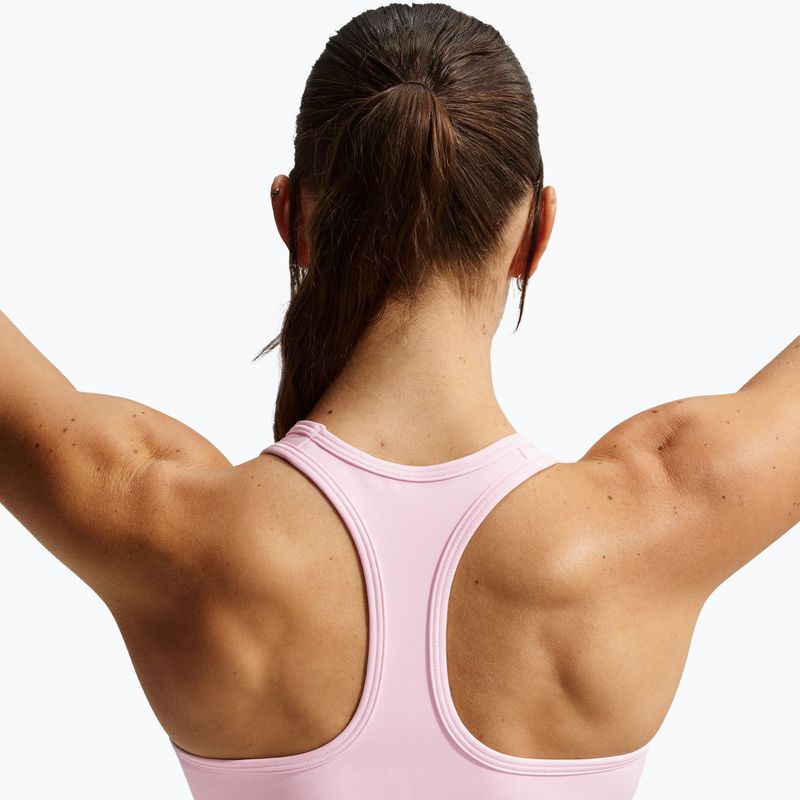 Športová podprsenka Nike Swoosh Medium Support pink foam/stone mauve/white 4