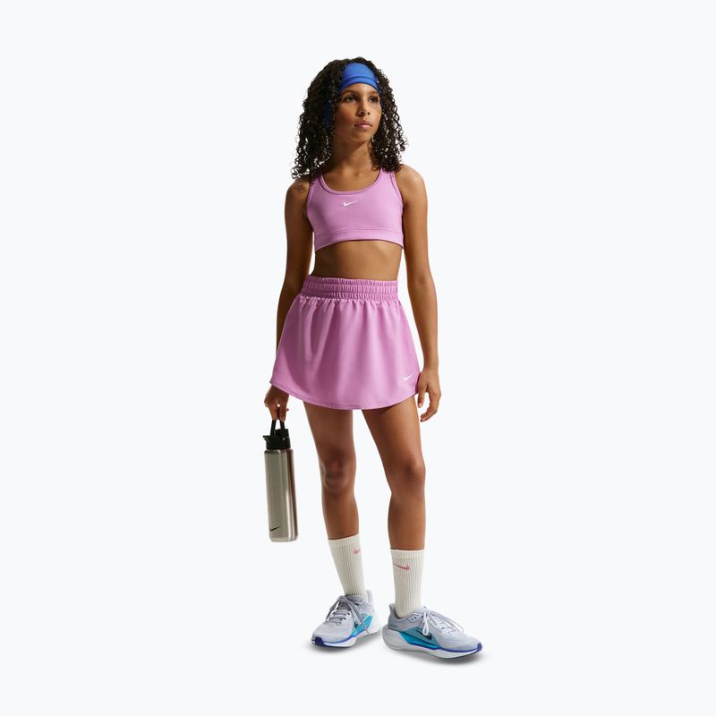 Detská tréningová podprsenka Nike Swoosh light magenta/white 2