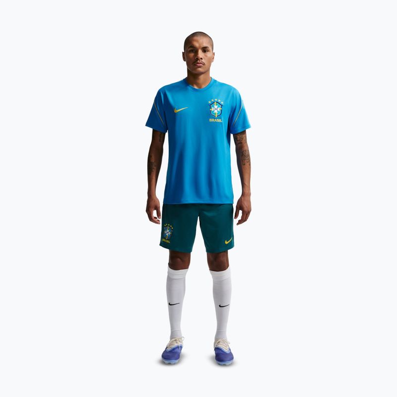 Pánske futbalové šortky Nike Brazil Strike geode teal/light mint/midwest gold 2