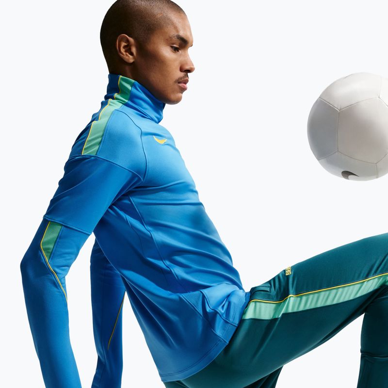 Pánska futbalová mikina Nike Brazil Strike light photo blue/light menta/midwest gold 6
