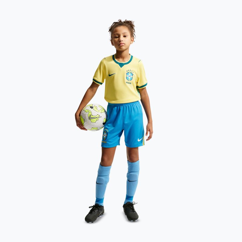Detské futbalové šortky Nike Brazil 2026 Stadium Home Soccer Replica light photo blue/light mint/white 2