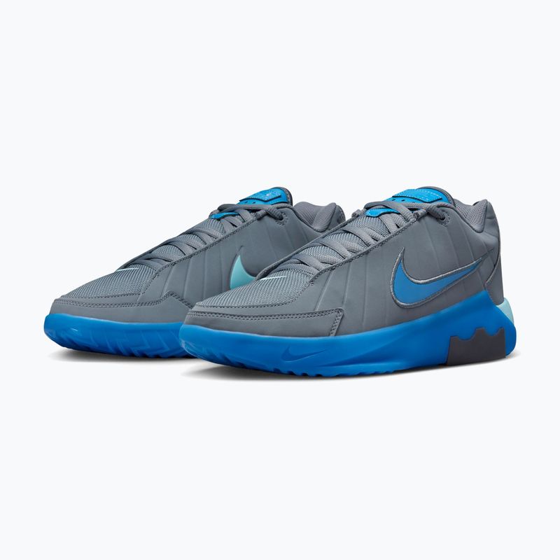 Pánske basketbalové topánky Nike LeBron Witness 9 Cool Grey/Glacier Ice/Aurora Blue 3