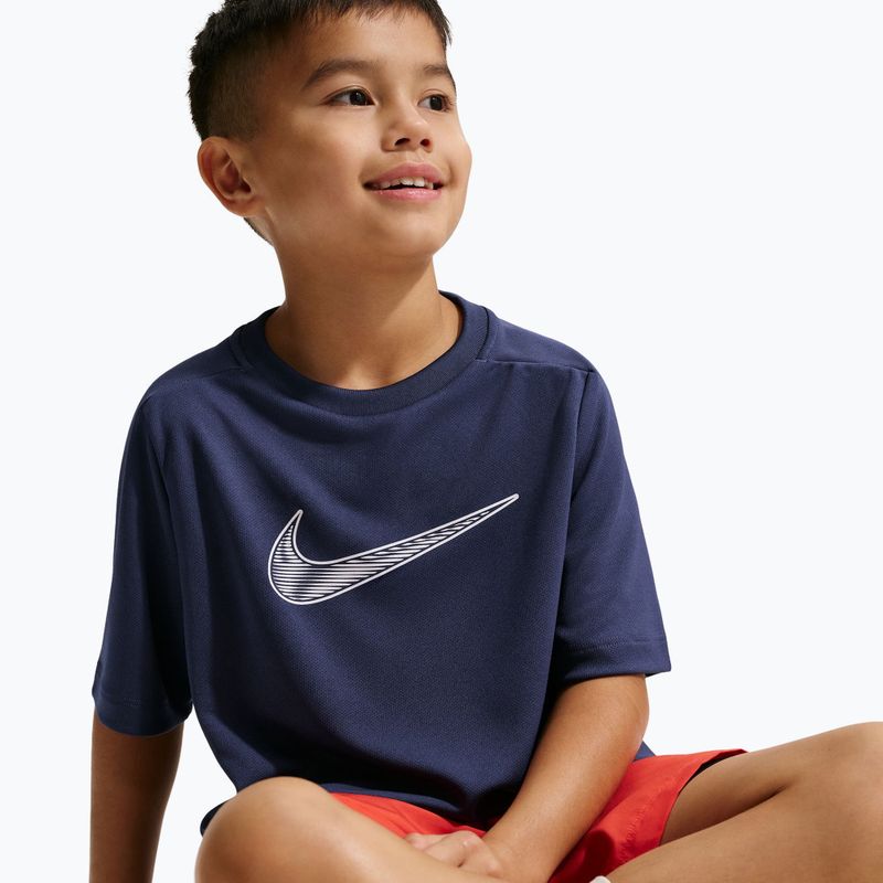 Detské tričko Nike Multi Dri-Fit midnight navy/white 5