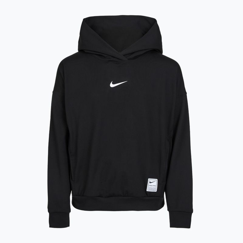 Detská mikina Nike Pro Dri-Fit Pullover Hoodie black/white 8