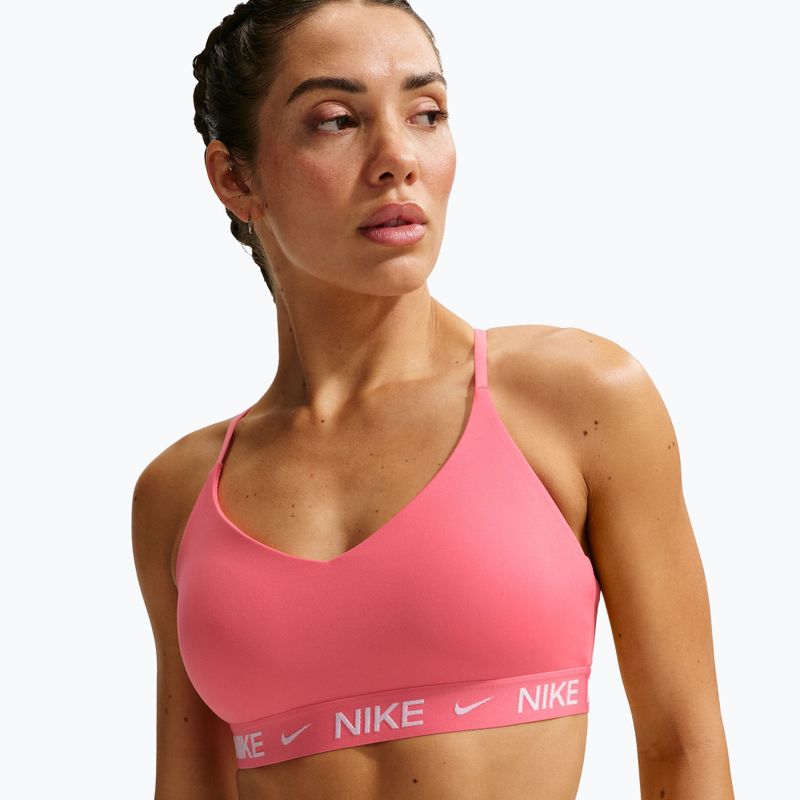 Športová podprsenka Nike Dri-Fit Indy Light Support sea coral/sea coral/white 5