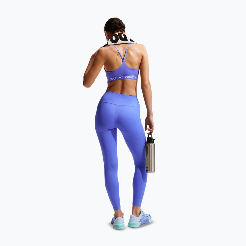 Tréningová podprsenka Nike Dri-Fit Indy Light Support iron purple/iron purple/white 3