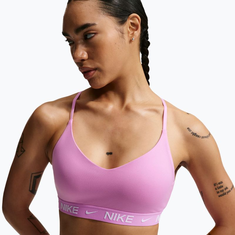 Fitness podprsenka Nike Dri-Fit Indy Light Support light magenta/light magenta/white 4