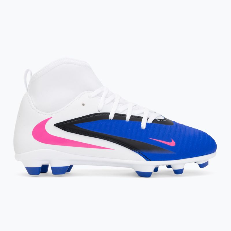 Detské futbalové kopačky Nike Phantom 6 High Club FG/MG racer blue/white/pink blast 2