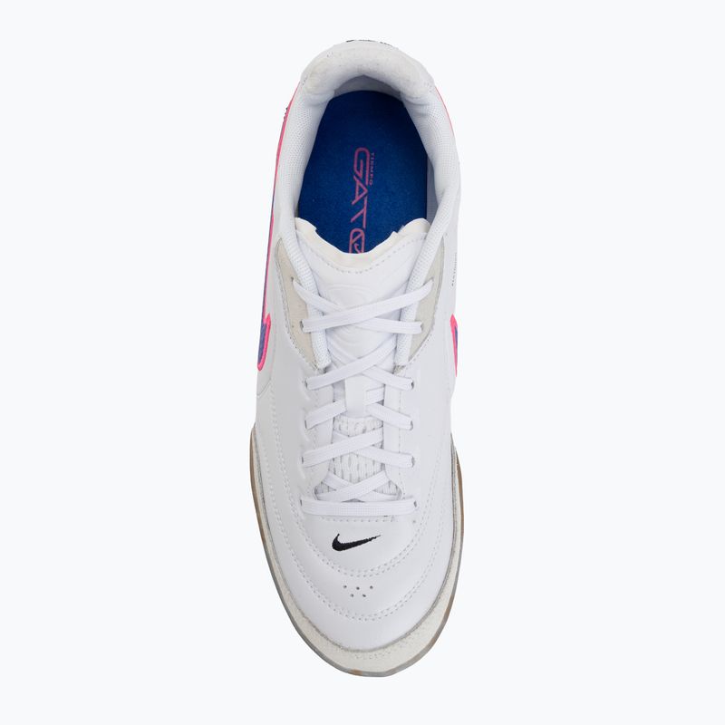 Pánske futbalové kopačky Nike Streetgato white/pink blast/racer blue 5