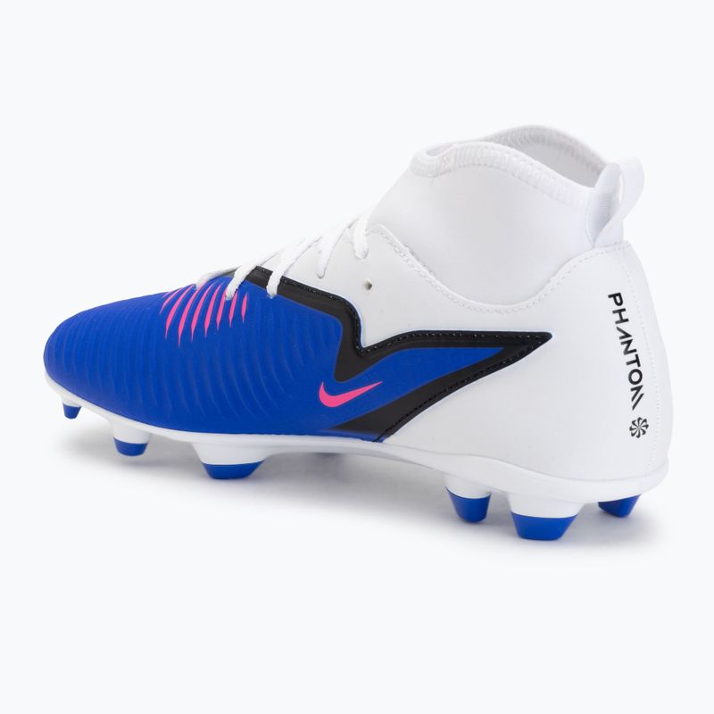 Pánske futbalové kopačky Nike Phantom 6 High Club FG/MG racer blue/white/pink blast 3