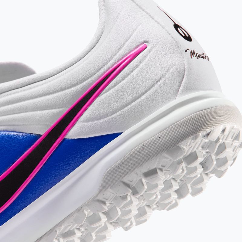 Detské futbalové kopačky Nike Tiempo Maestro Academy Jr TF white/racer blue/pink blast/black 9